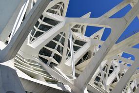 modern metal structure close up