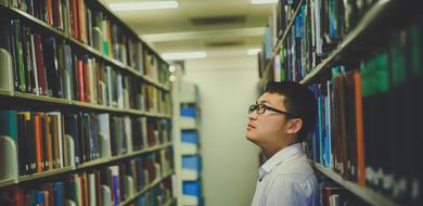 Shelf Bookcase man