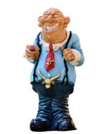 comic businessman porcelain figure