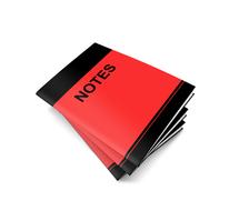 notes book red black
