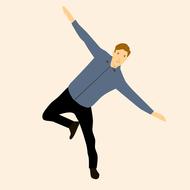 fly balancing idea person drawing