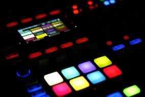 Colorful Digital Music Dj buttons