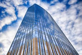 Architecture Skyscraper Sky white cloud