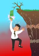 Man trying to save money