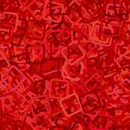 pile of square fames, red background