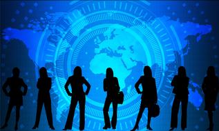 clipart of the professional businesswomen