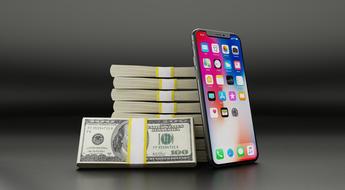 Iphone X and dollars