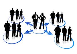 network businessmen as a drawing