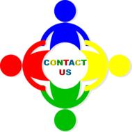 contact us, colorful icon