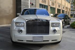 Rolls-Royce ,New Luxury Car parked in city
