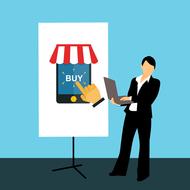 painted marketer of online store