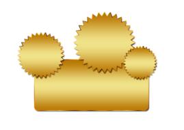 sticker banner business button drawing