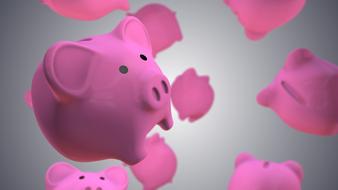 Piggy Banks Money pink