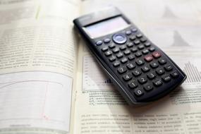 Black calculator for math
