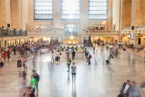 photos of people at Grand Central Station in New York