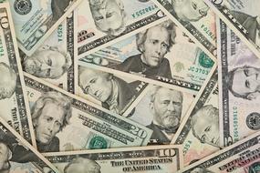 texture of american dollars