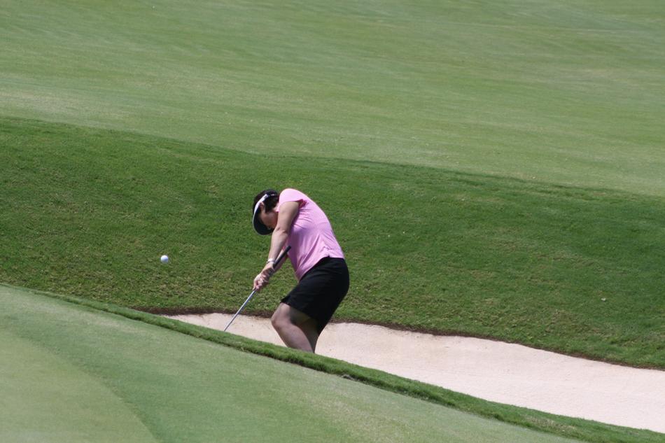 Golf Bunker Woman