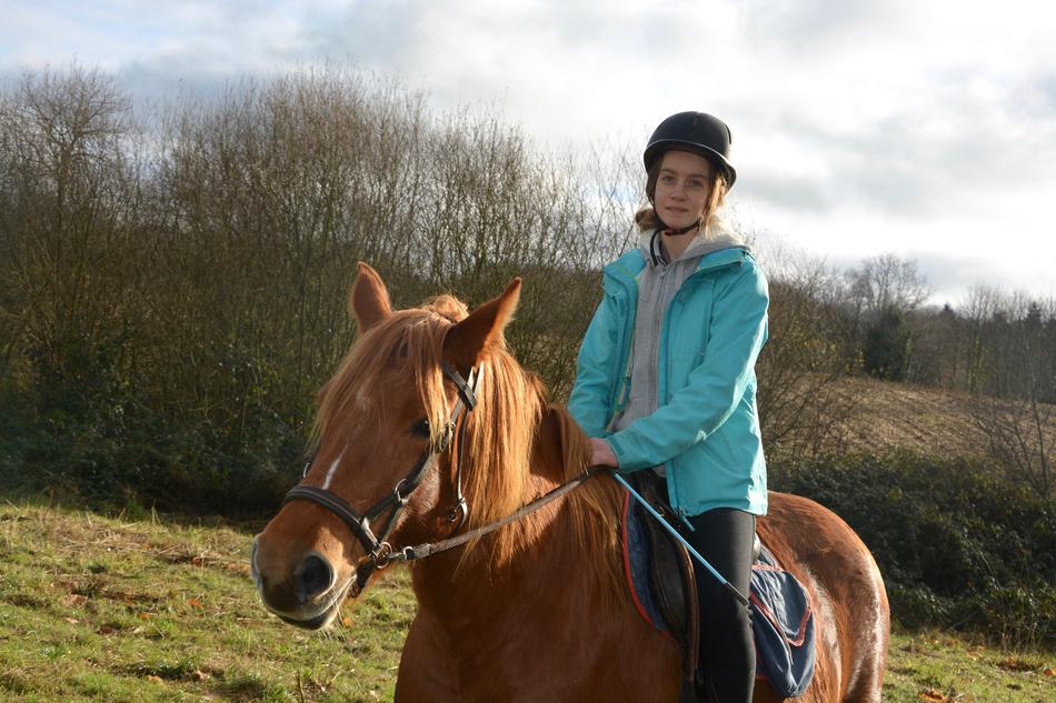Woman Horse Cavaliere