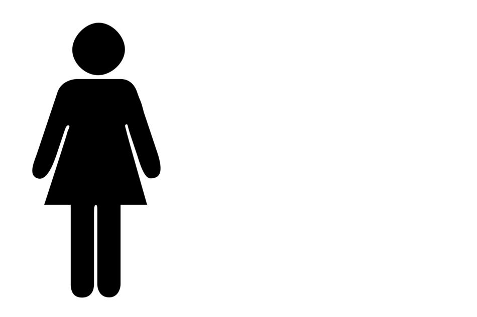 woman pattern black background