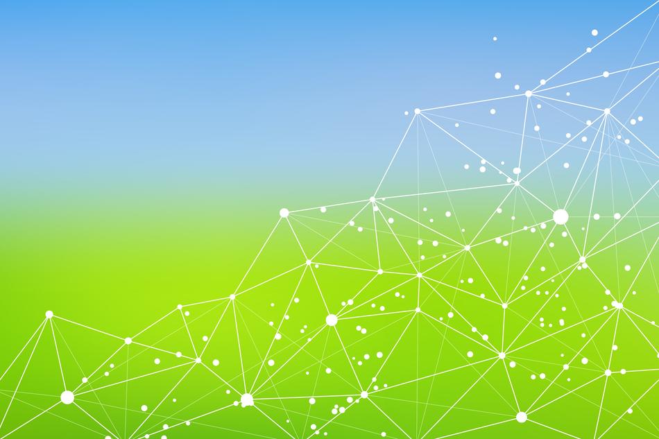 blue and green background geometric