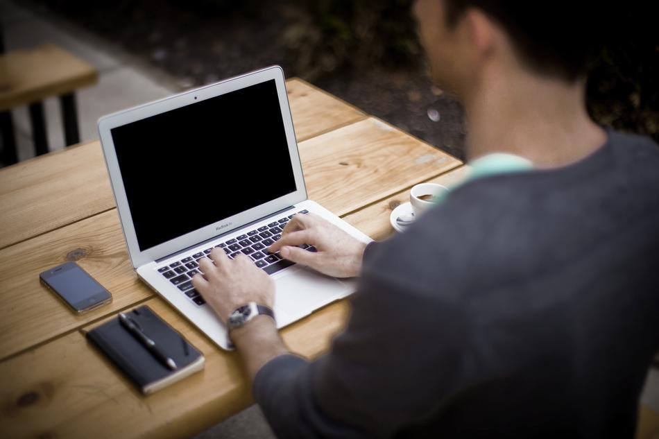 blogger at work