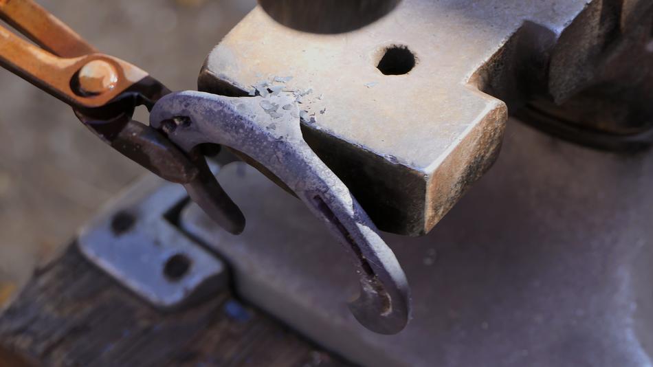 horseshoe on anvil