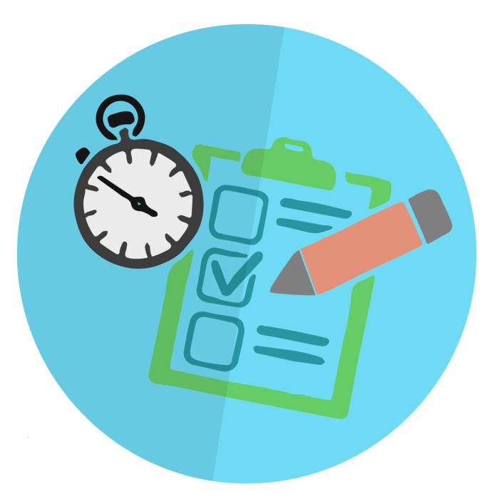 exam, choice, round icon