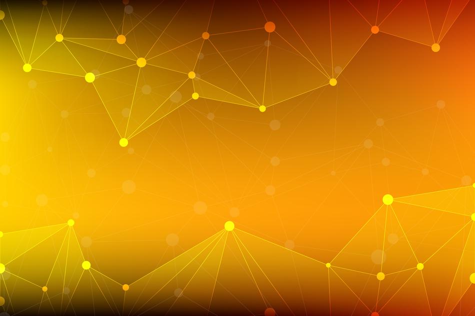 Beautiful and colorful background with the lines, among the dots