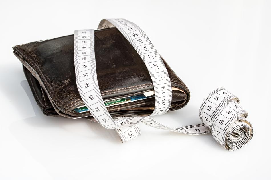 Wallet and Tape Measure