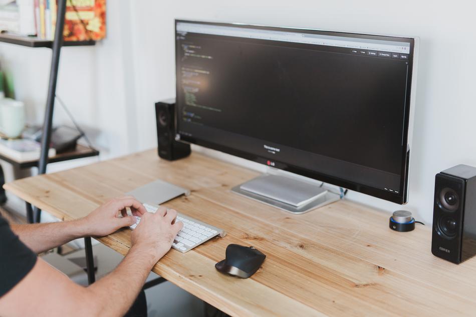 Computer Desk hands