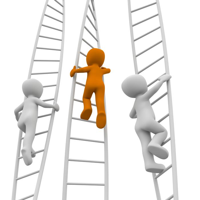 up the stairs 3d people