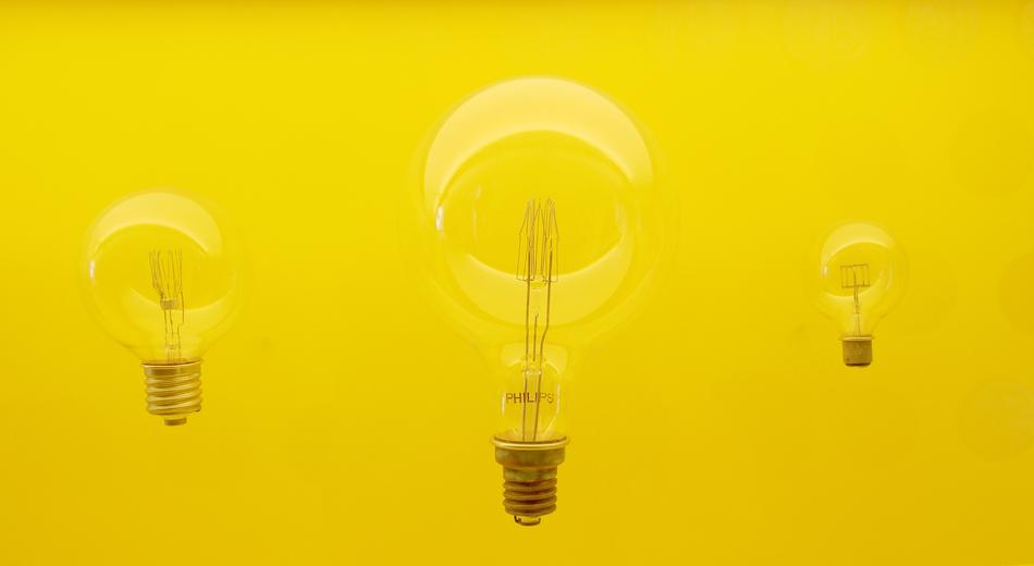 Lamp Idea on Yellow banner