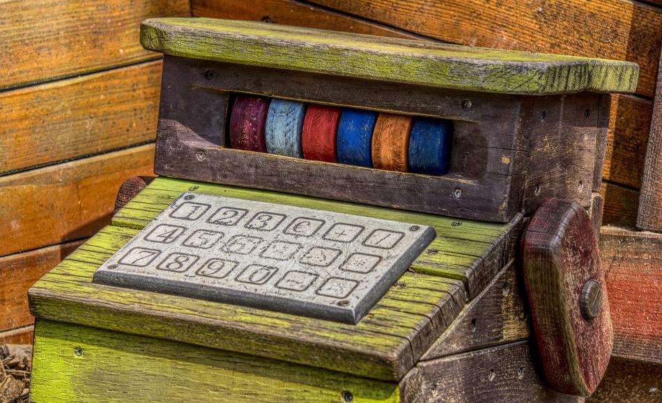 wooden checkout toy