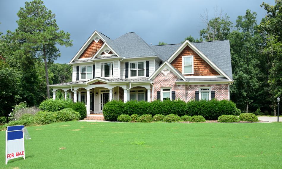 New Home For Sale and green grass