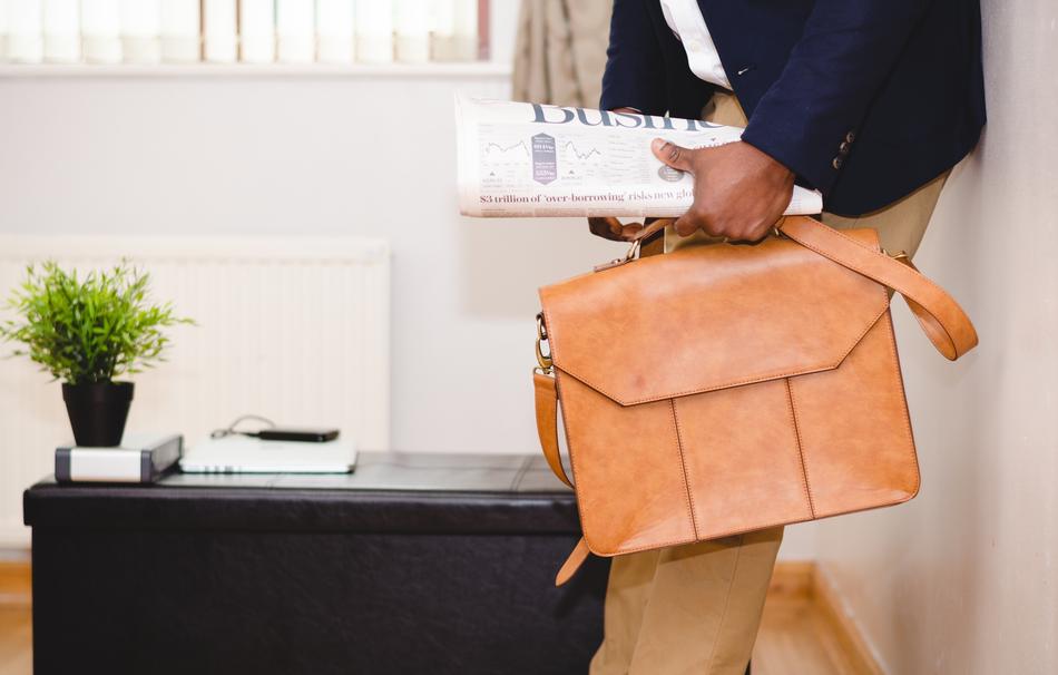 Business Man with handbag