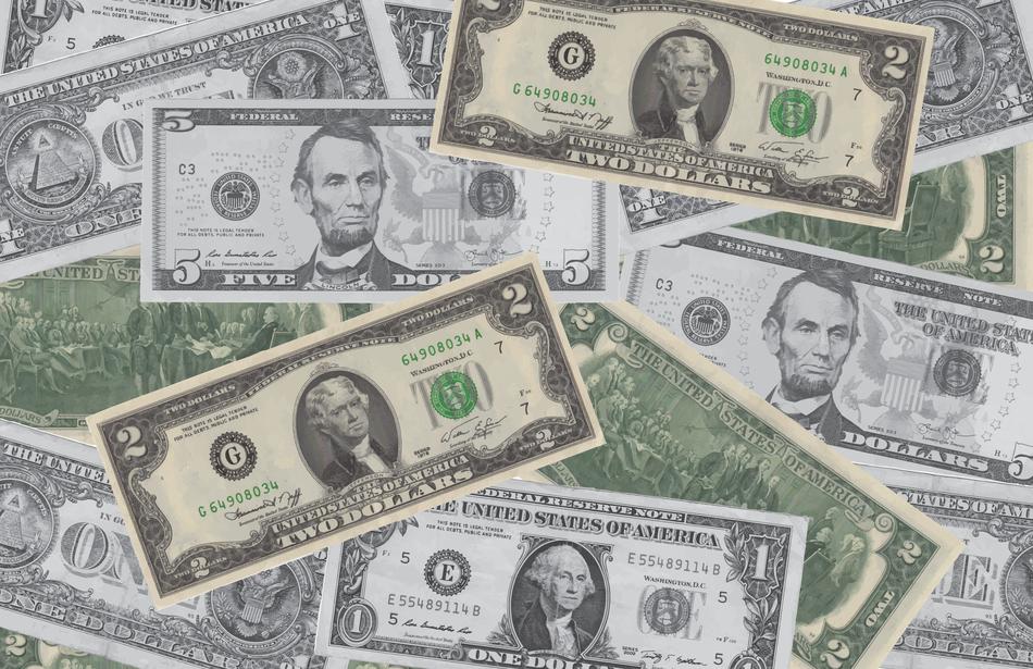 background with dollars