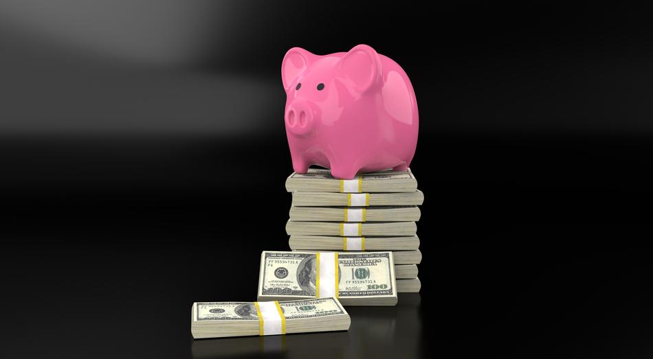 piggy bank and money save