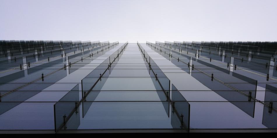 model of partitions in an office building