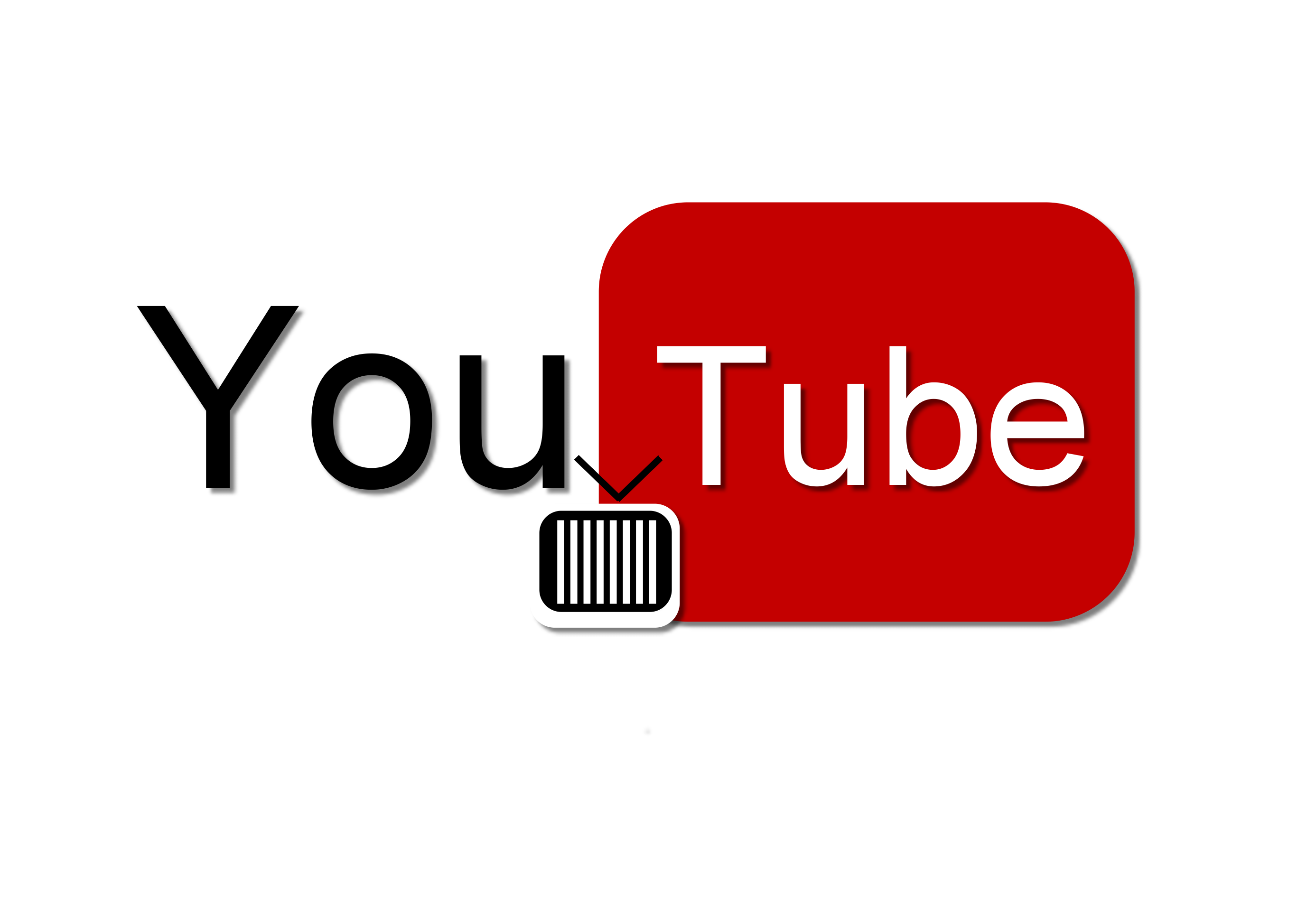 Red Black Logo Youtube On A White Background Free Image Download