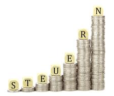 Taxes Coins Stack steel