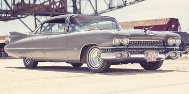 Beautiful colorful Muscle Car in U.S.A