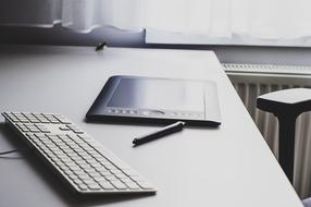 wacom tablet on Desk in Office