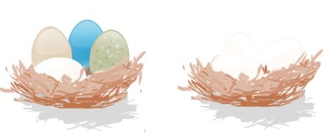 eggs nest drawing