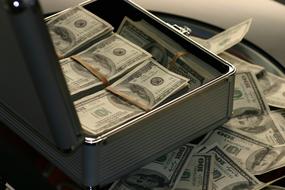many dollars in a gray case