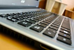 keyboard of Laptop Computer close up