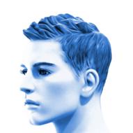 portrait of a man in 3D