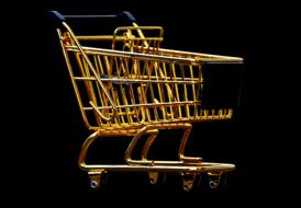 gold decoration Shopping Cart