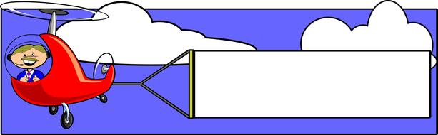 advertise air art banner clipart