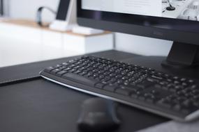 black workspace