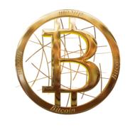 Logo of Bitcoin on white background clipart